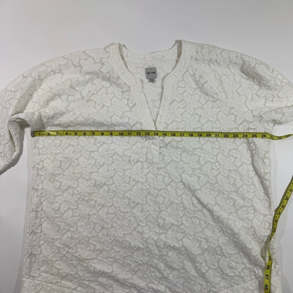 Nic And Zoe Plus Size Petal Lace Top White Size 2X Shirt - Picture 6 of 6